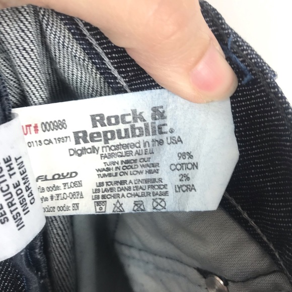 Rock & Republic Button Fly Floyd Denim Jeans 33 Y2K 90s - Picture 8 of 9